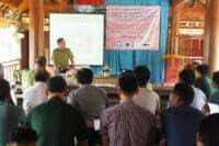 8_Mr Dang Dinh Xuan, director of Pumat NP forest protection giving his speech at training for local communities on HEC mitigation measures
