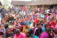 Local community members in awareness session